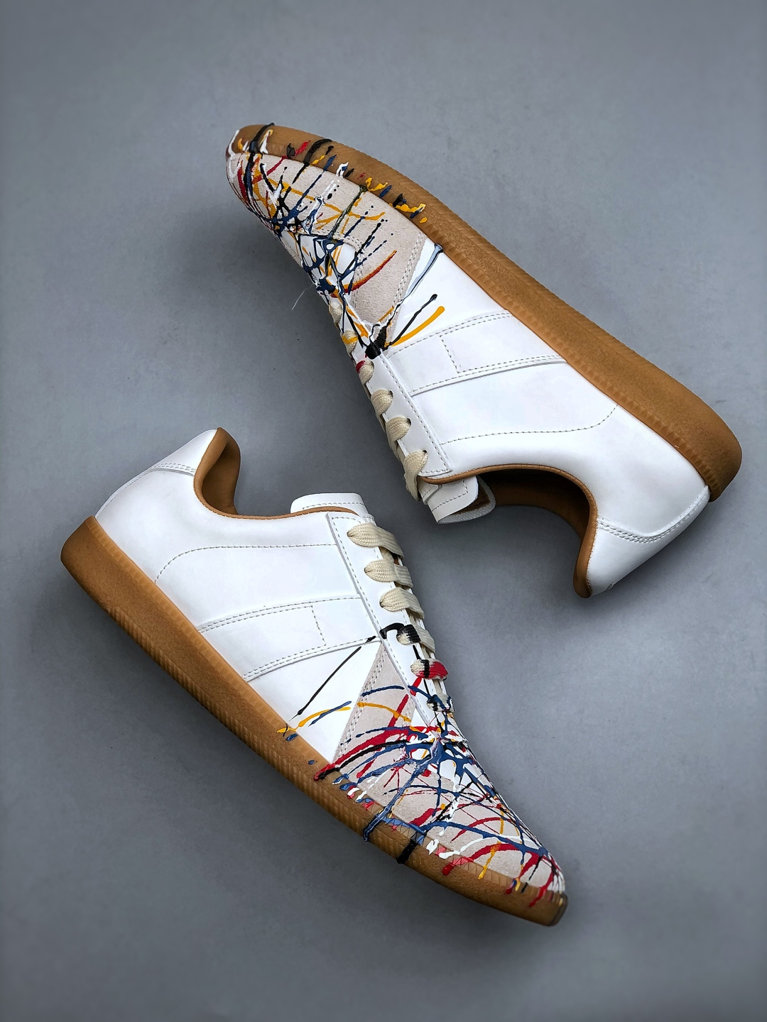 280 Maison Margiela马吉拉 Replica 彩绘 德训运动 低帮 时尚板鞋