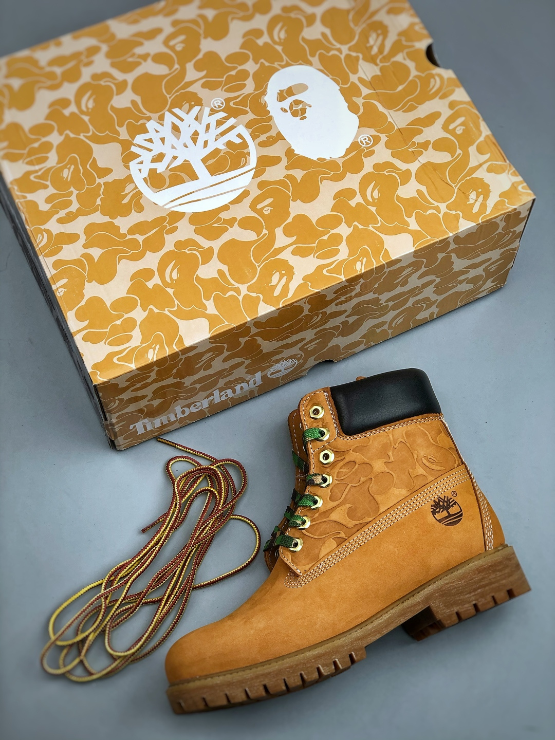 400 新货#原装渠道 联名 Timberland x Bape x Undefeated 添柏岚/天伯伦 猿人头 不败 三方联名限量款卖爆了的经典联名款