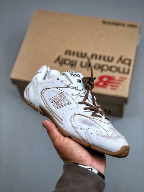 Miu Miu x New Balance 530 Collaboration Leather and Mesh Sneakers 1 Miu Miu x New Balance 530 Collaboration Leather and Mesh Sneakers