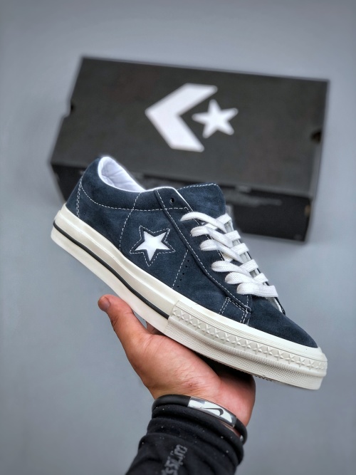 Converse One Star '95 Suede Low Top Vintage Skateboarding Shoes - Blue/White 1 Converse One Star '95 Suede Low Top Vintage Skateboarding Shoes - Blue/White