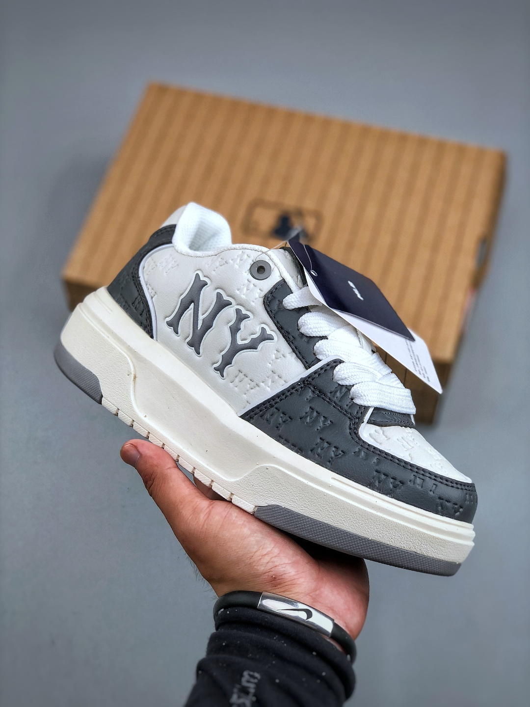 MLB Chunky Liner Embo Monogram Cooperstown Low Top Sneakers