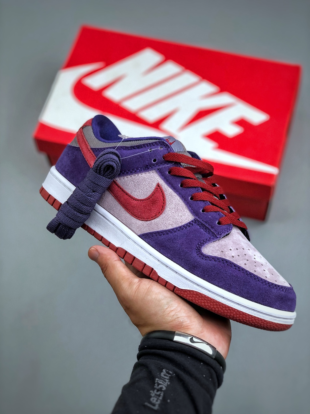Nike Dunk Low Purple/Red Casual Sneakers - CU1726-500, Stylish & Comfortable