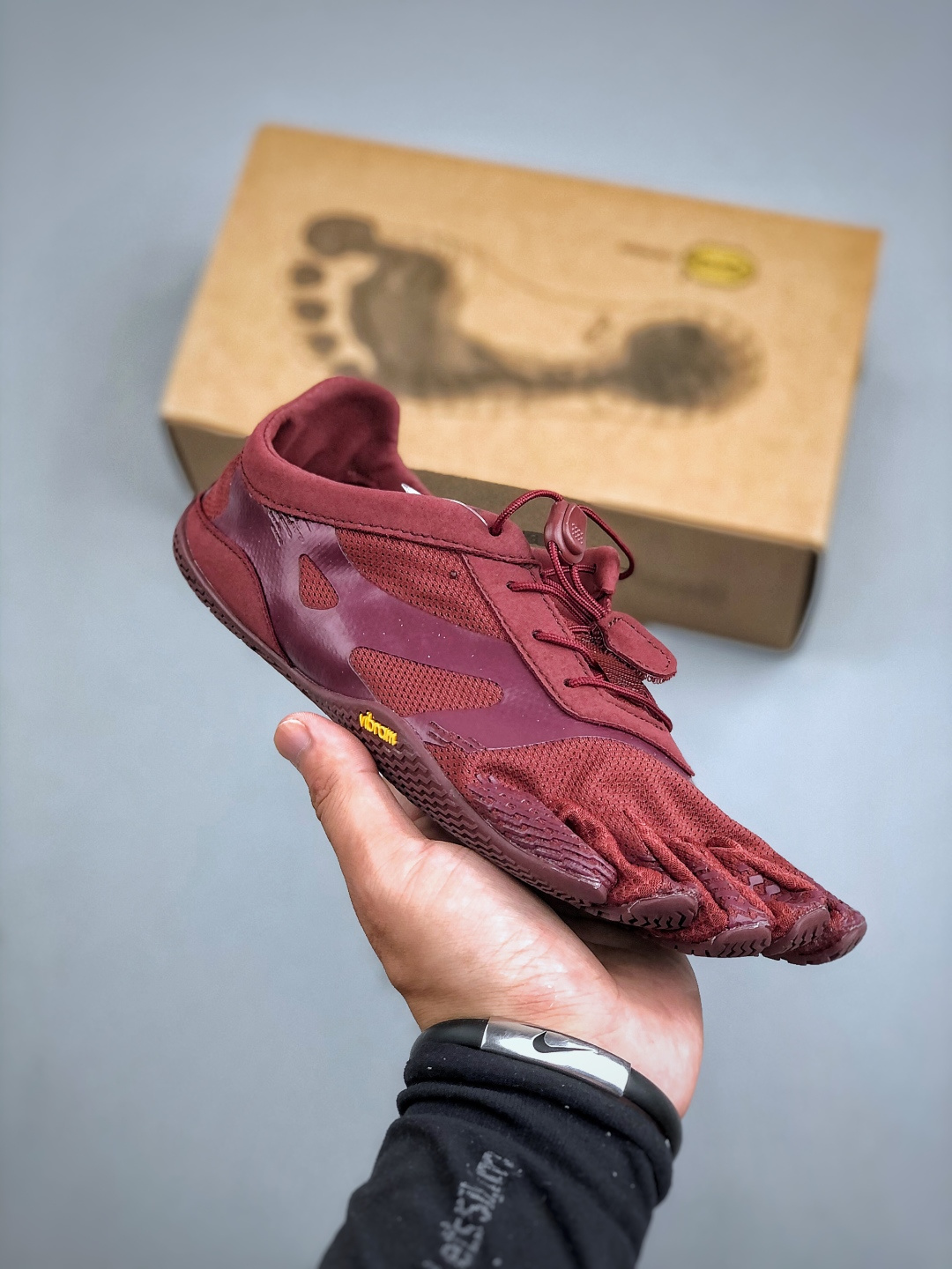 Vibram FiveFingers Low-Cut Burgundy Training Barefoot Shoes - Size 36-40