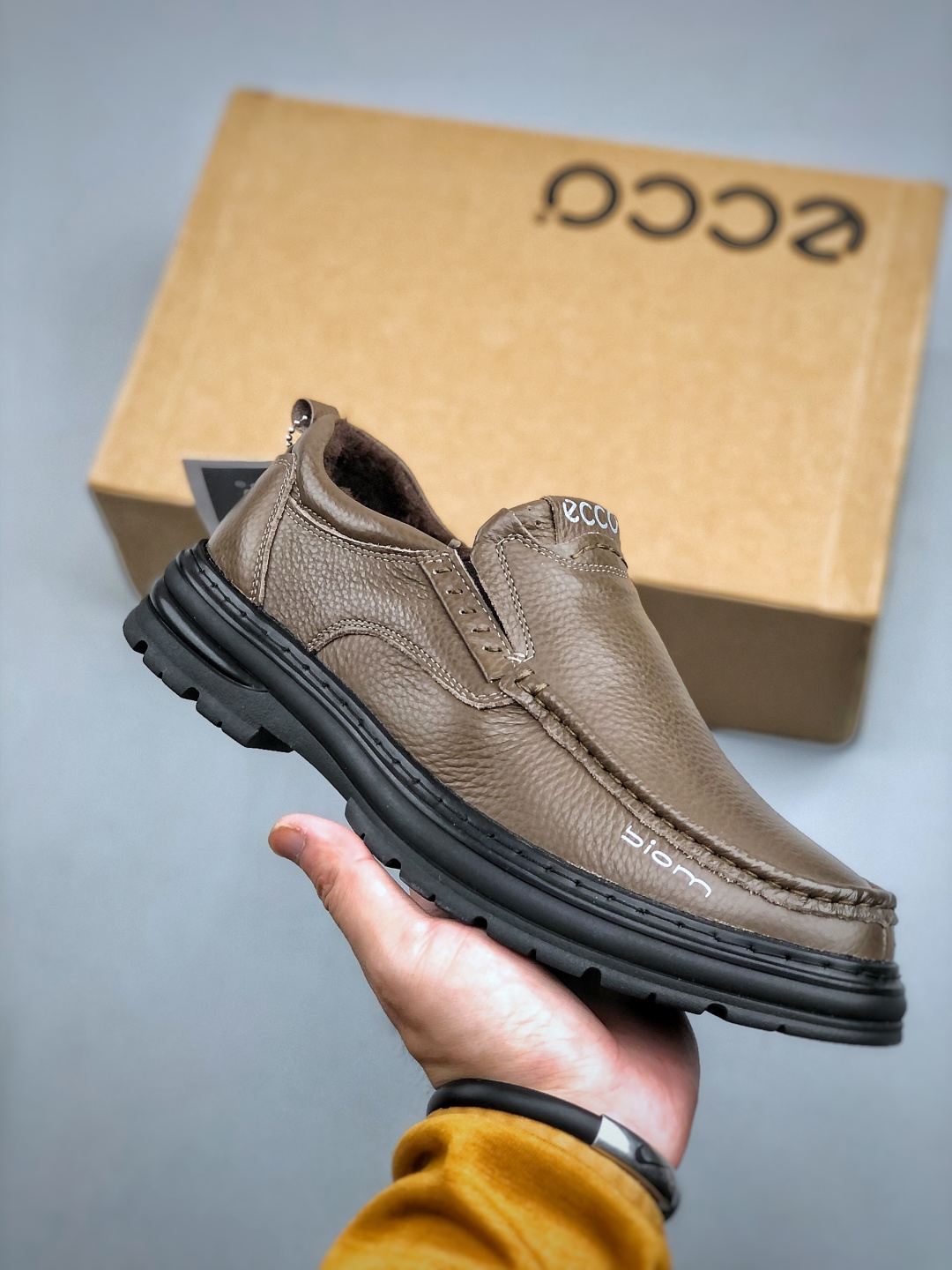 加绒版本 E/ECCO爱步 小红书爆款 新款百搭休闲款 Ecco/爱步男士跑步鞋休闲鞋透气轻质系带轻便运动鞋