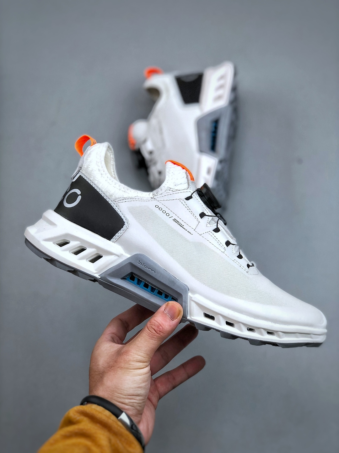 L/Ecco爱步高尔夫运动鞋男鞋 健步皮鞋 防滑跑步鞋 健步C系列新款