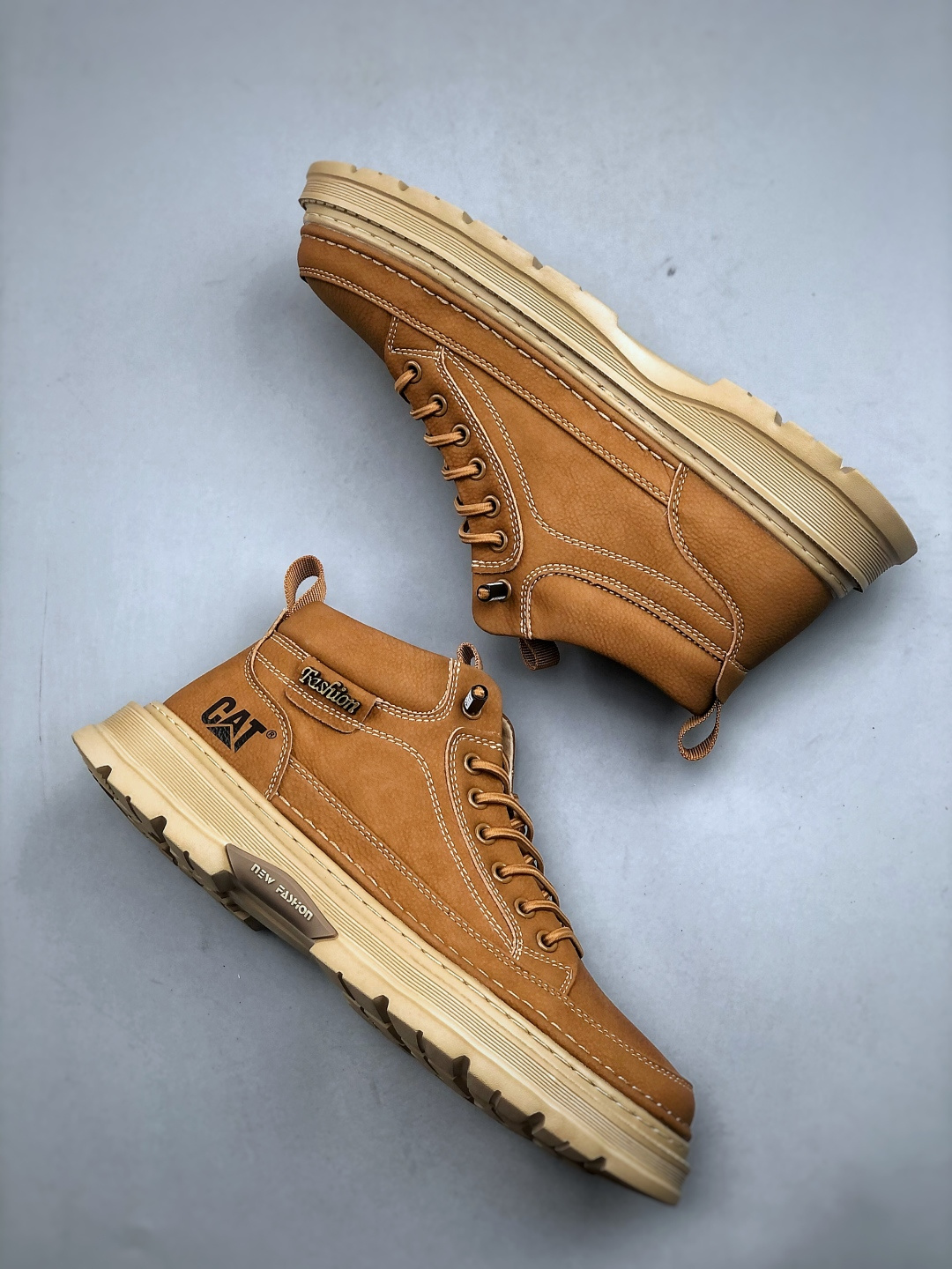 CAT纯原 广东大厂 新款 推土机 休闲时尚 男士休闲皮鞋
