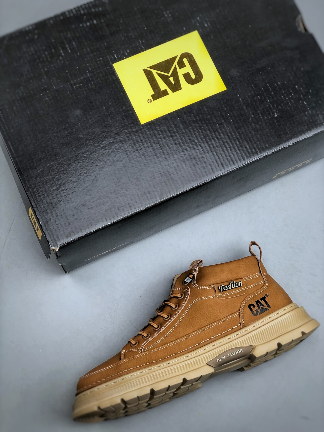 CAT纯原 广东大厂 新款 推土机 休闲时尚 男士休闲皮鞋