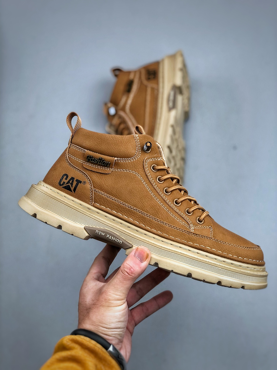 CAT纯原 广东大厂 新款 推土机 休闲时尚 男士休闲皮鞋