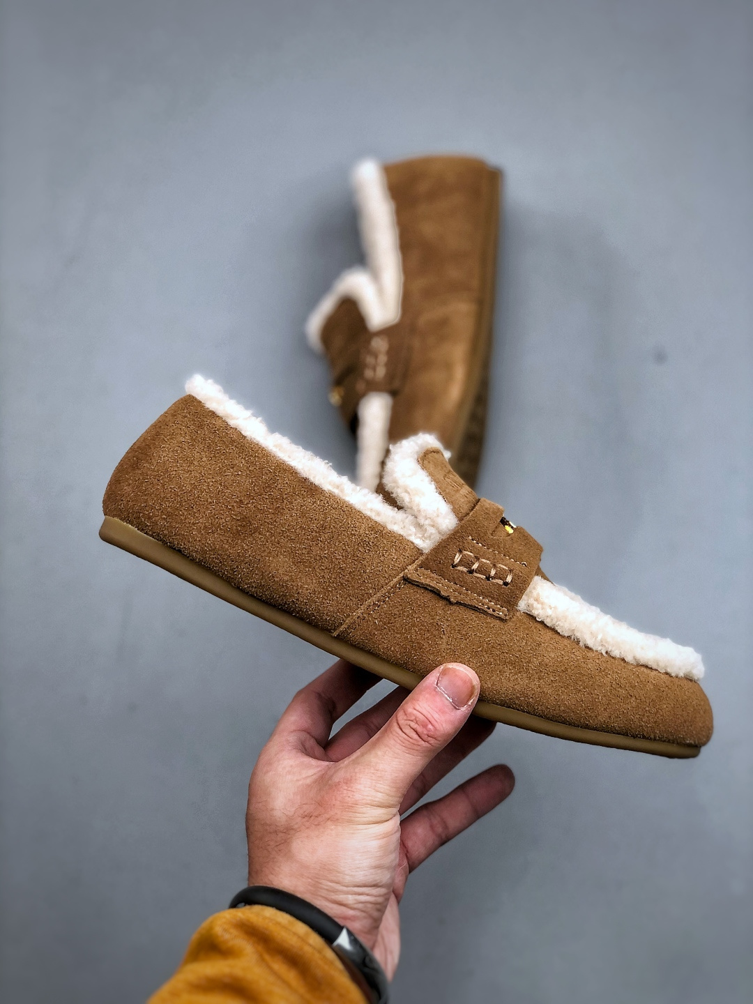 MiuMiu缪缪25秋冬驾车钱币款100%纯羊毛乐福豆豆鞋 走秀新款