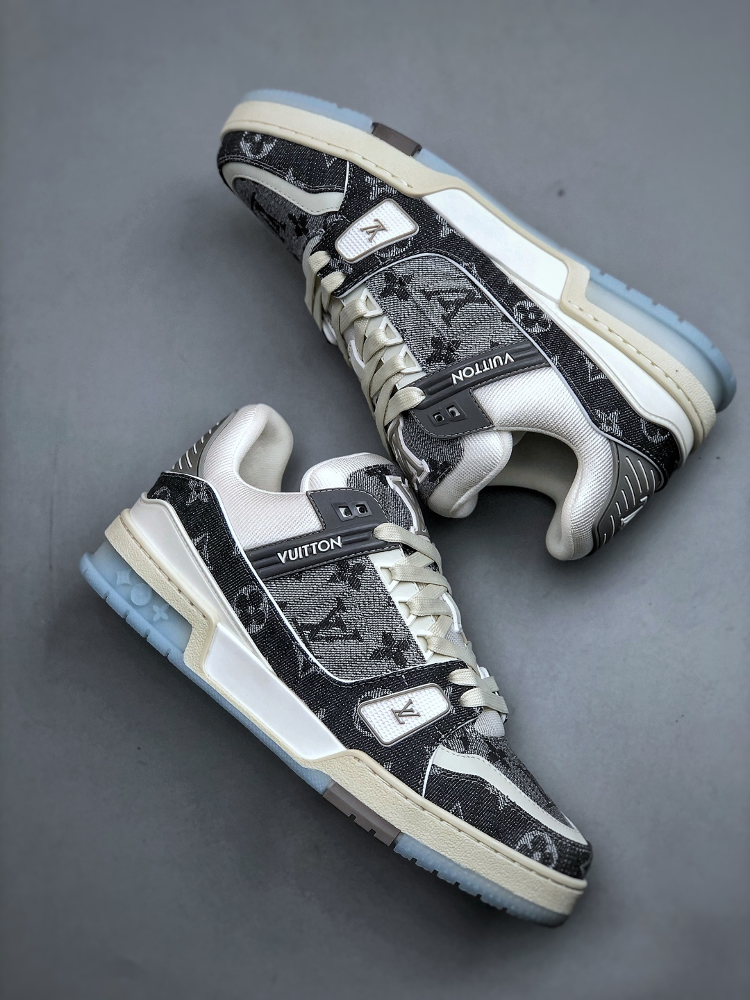 YS纯原广奢高端货 LOUIS VUITT路易威登 LV Trainer 牛皮革 鳄鱼皮