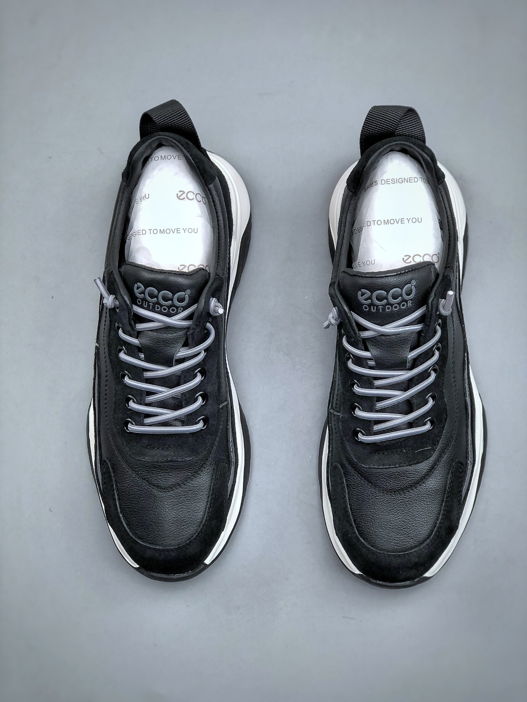 ECCO爱步男鞋 百搭休闲老爹鞋 柔酷8号系列运动鞋