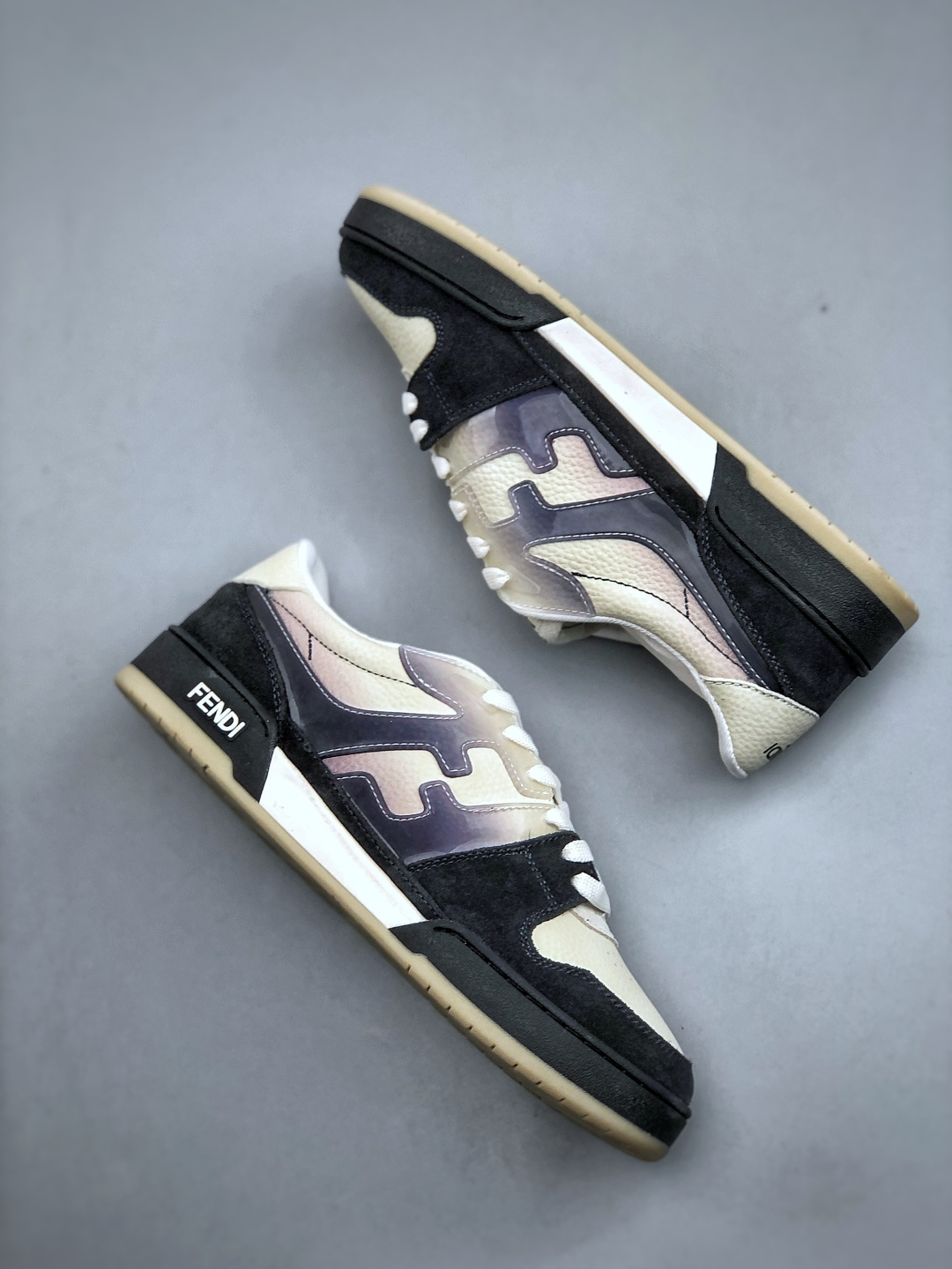 380 广东高端品质 FENDI芬迪 Match 圆头厚底 低帮板鞋 Fendi芬迪休闲鞋