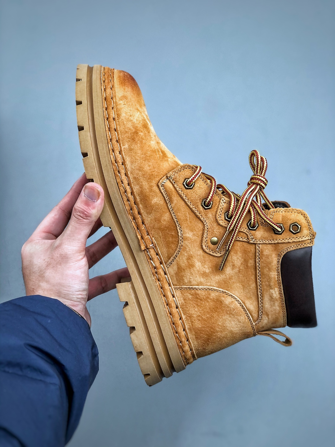 280 ECCO爱步男鞋大黄靴 防滑厚底马丁靴 工装靴真皮靴