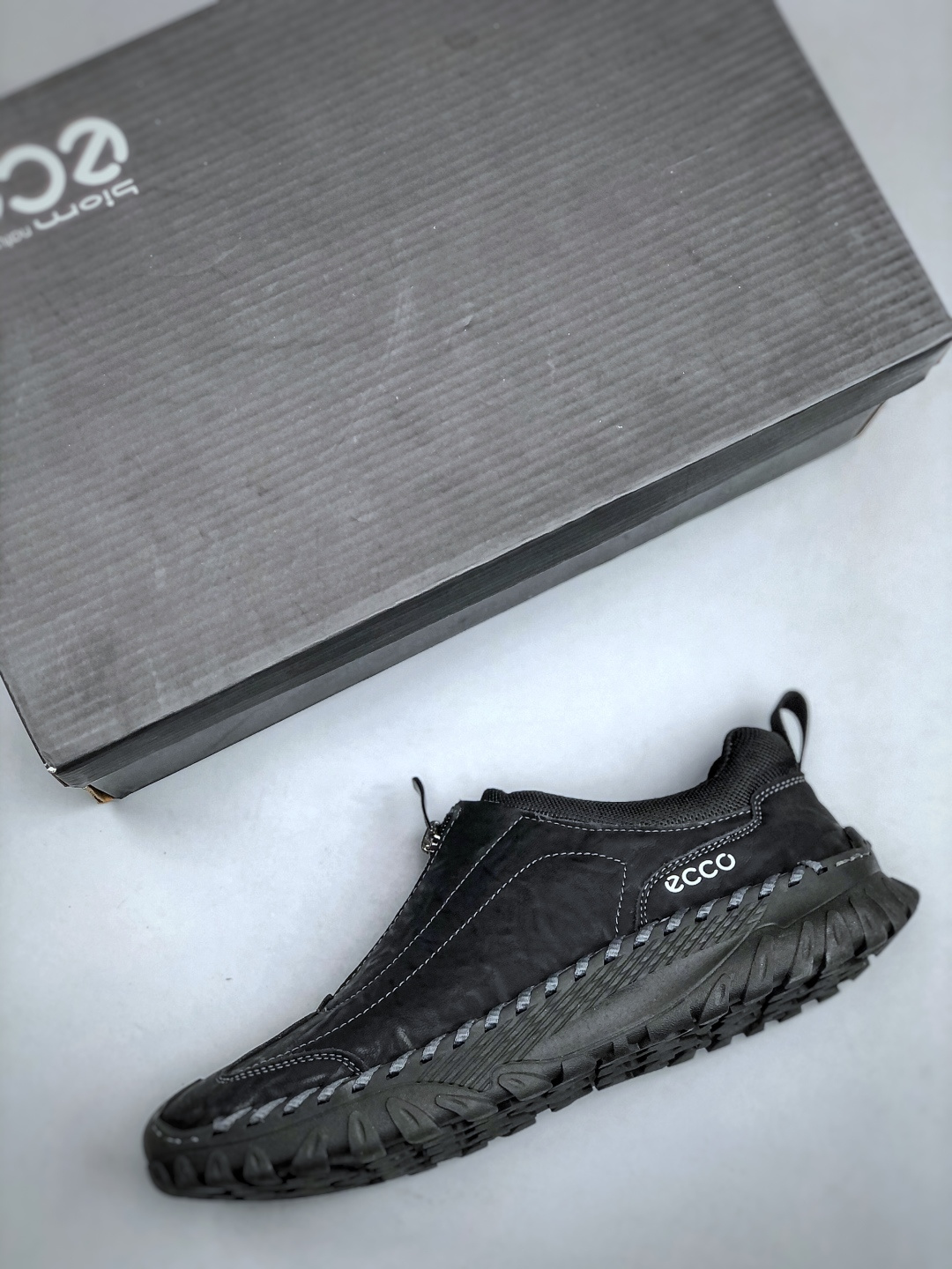 240 ECCO/原盒爱步 广东1比1货源 2025最新款 新一代ecco男鞋 时尚正装男士一脚蹬潮鞋