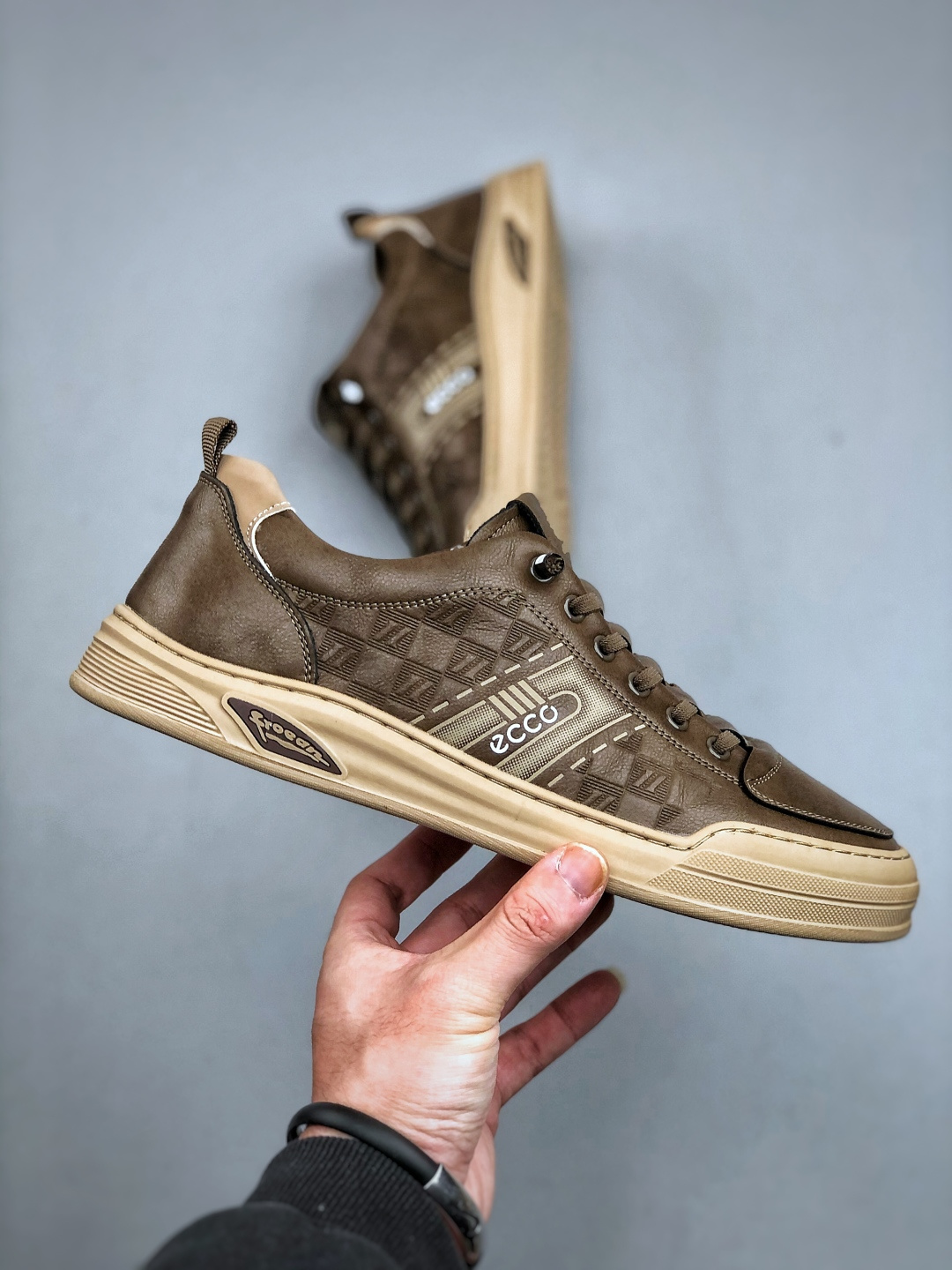 240K ECCO/原盒爱步 广东1比1货源 2025最新款 新一代ecco男鞋 时尚正装男士板鞋