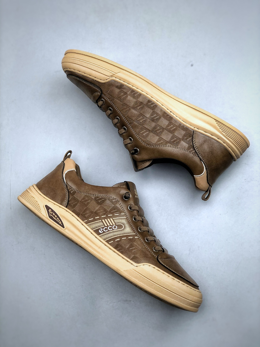 240K ECCO/原盒爱步 广东1比1货源 2025最新款 新一代ecco男鞋 时尚正装男士板鞋