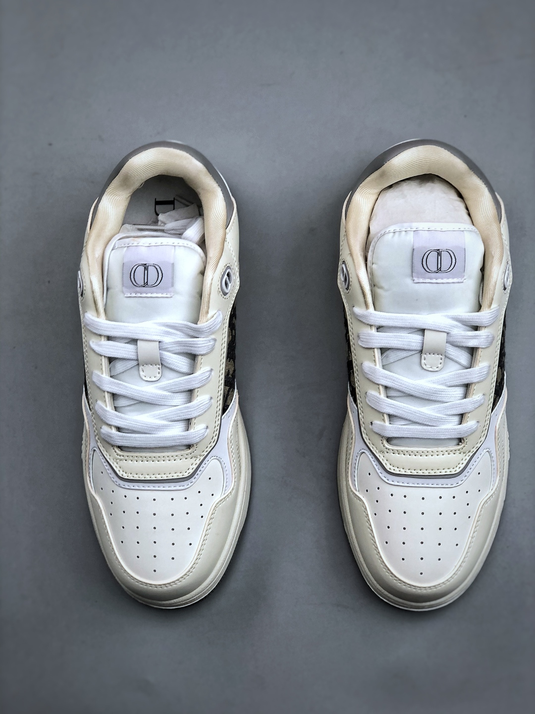 💰260支持放店E J版 迪奥/Dior B30 Low-Top Sneaker B27系列低帮经典老爹风系带复古休闲运动慢跑鞋 尺码：38-46