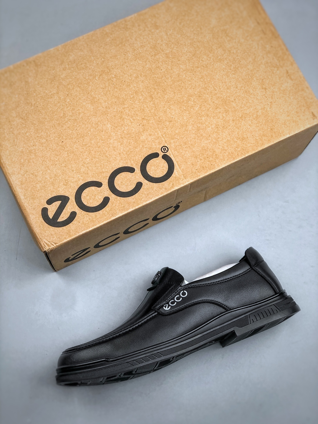 280 2025最新款 新一代ecco商务休闲男鞋 英伦时尚正装男士皮鞋豆豆鞋