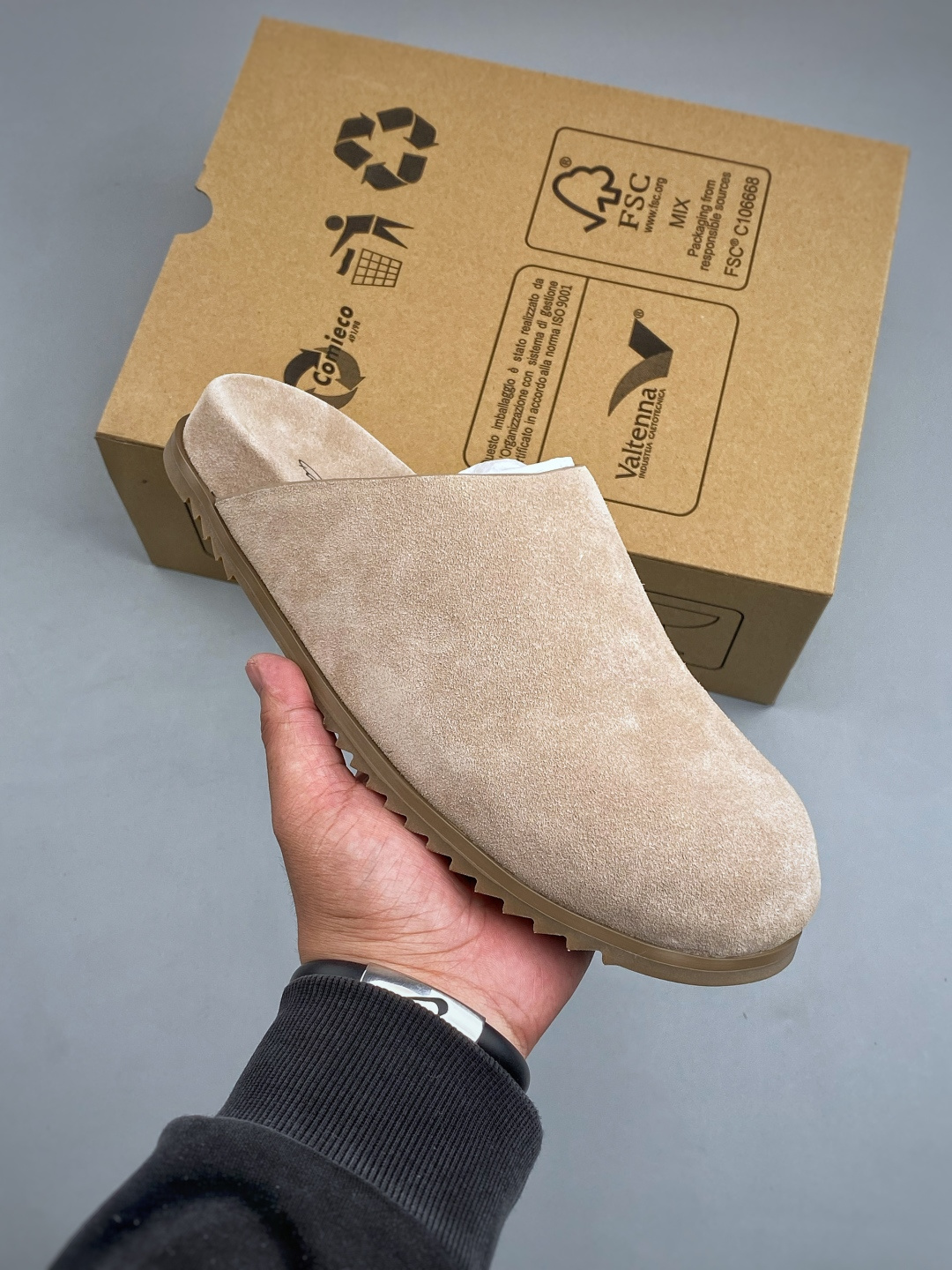 F莞产G版，RO / Rick Owens 瑞克·欧文斯 Granola 圆头露跟 穆勒鞋 包头拖鞋 鞋