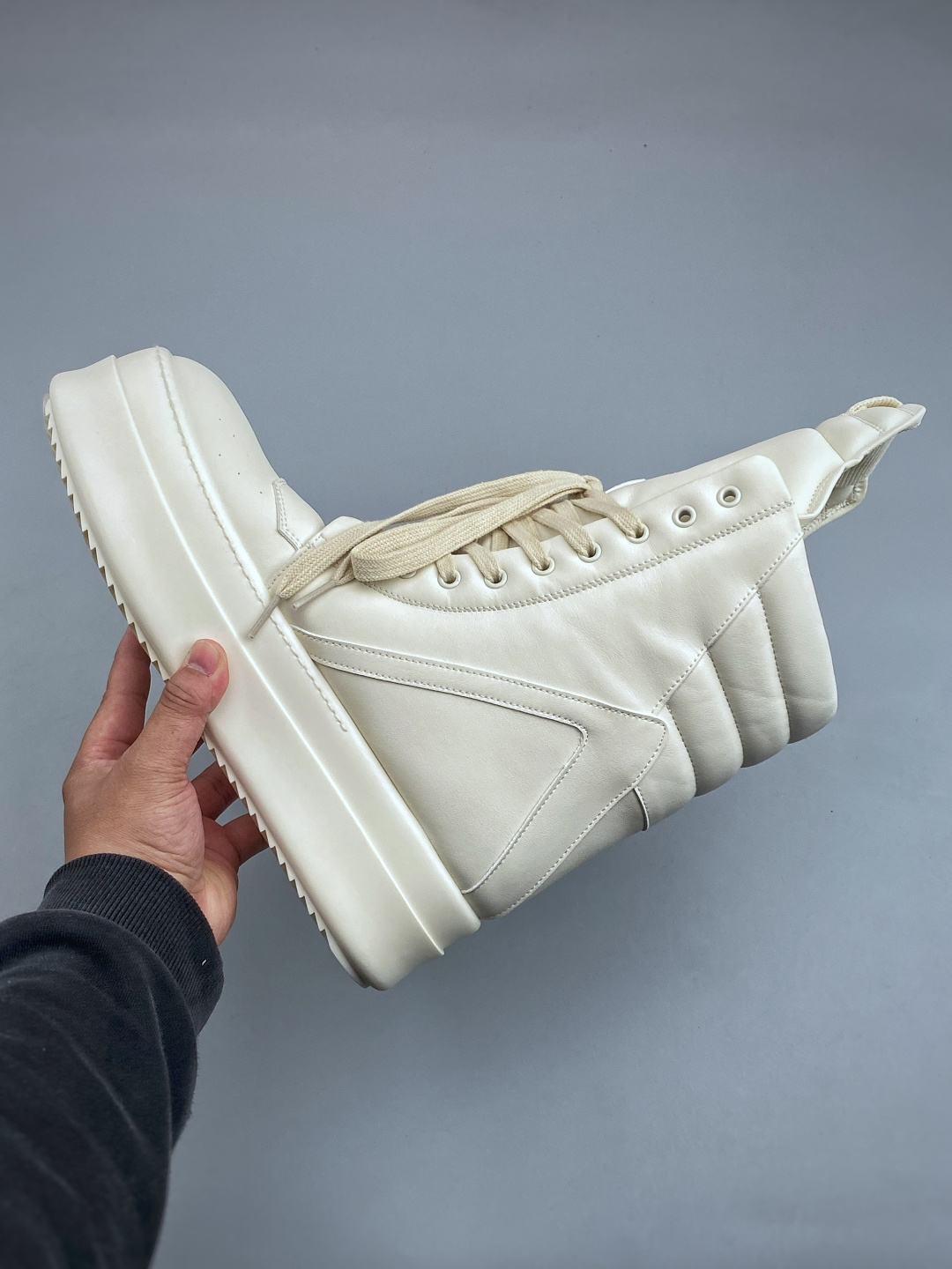 H莞产G版，RO / Rick Owens 瑞克·欧文斯 Geobasket Mega Bumper 高