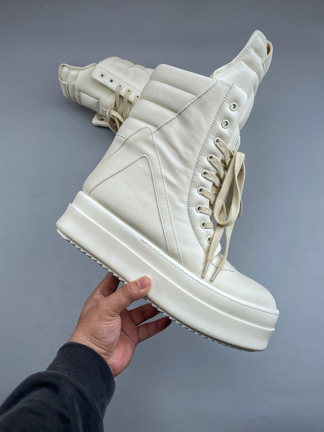 H莞产G版，RO / Rick Owens 瑞克·欧文斯 Geobasket Mega Bumper 高