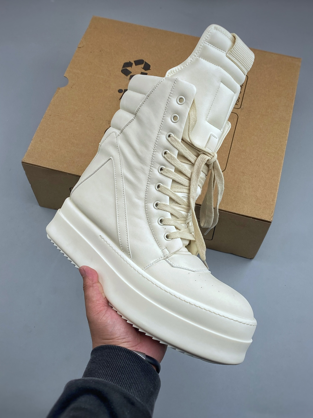 H莞产G版，RO / Rick Owens 瑞克·欧文斯 Geobasket Mega Bumper 高