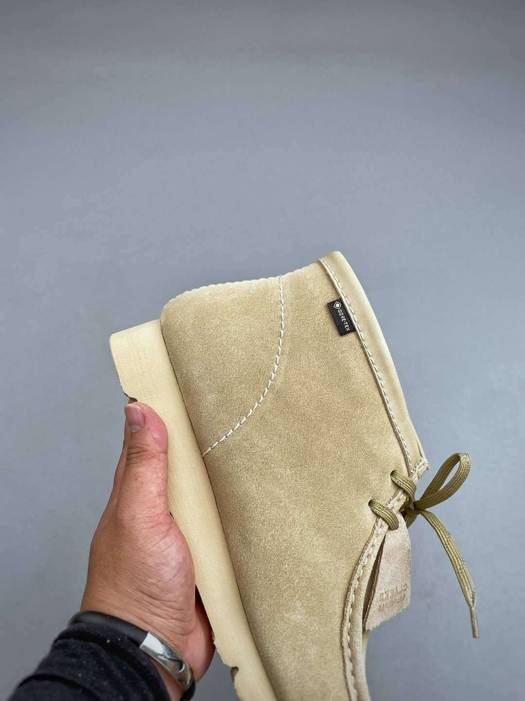 S 其乐Clarks Wallebee 乐福风格中帮袋鼠鞋户外防水面料Gore-Tex的面料 结合工装优