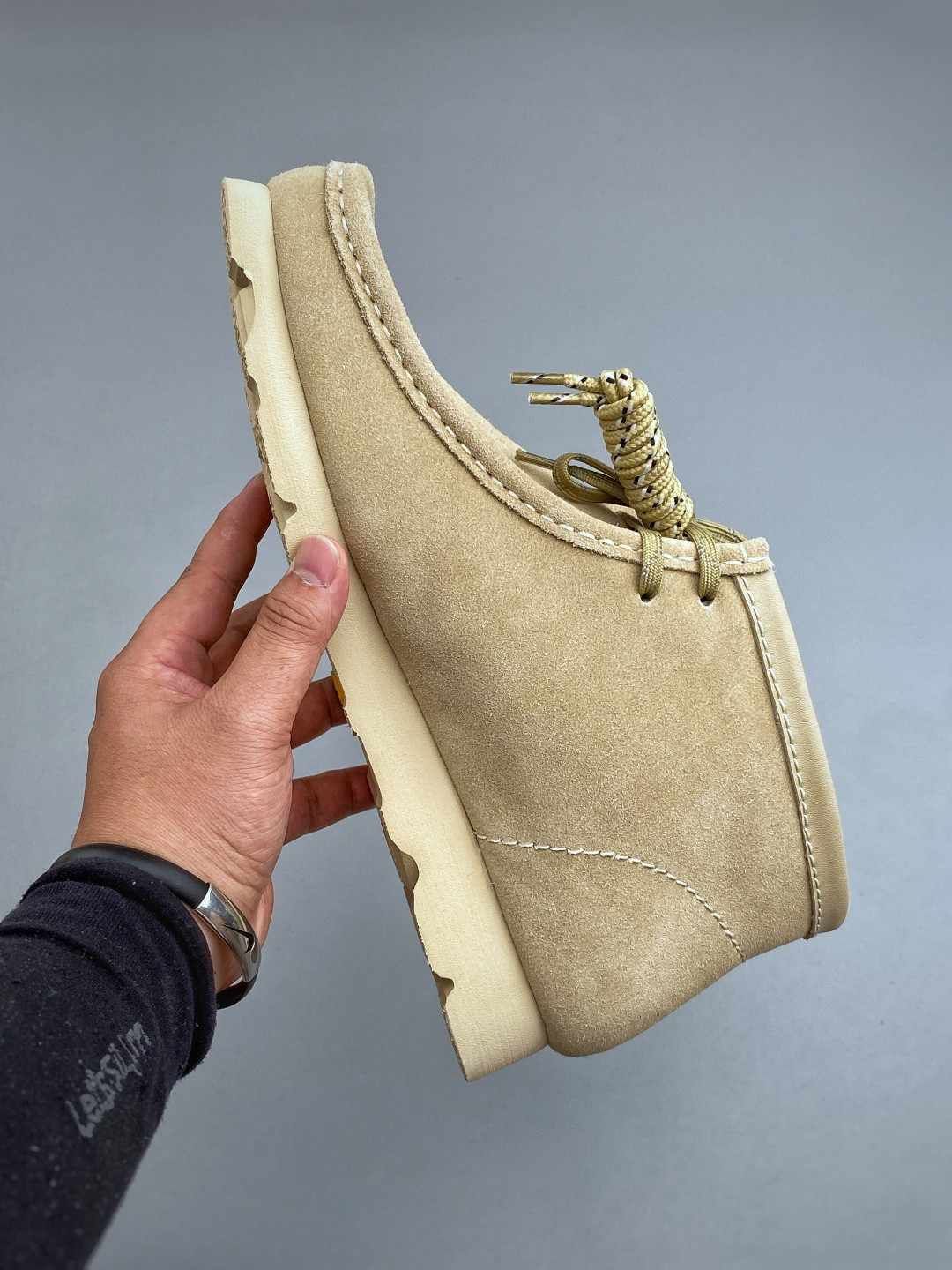 S 其乐Clarks Wallebee 乐福风格中帮袋鼠鞋户外防水面料Gore-Tex的面料 结合工装优