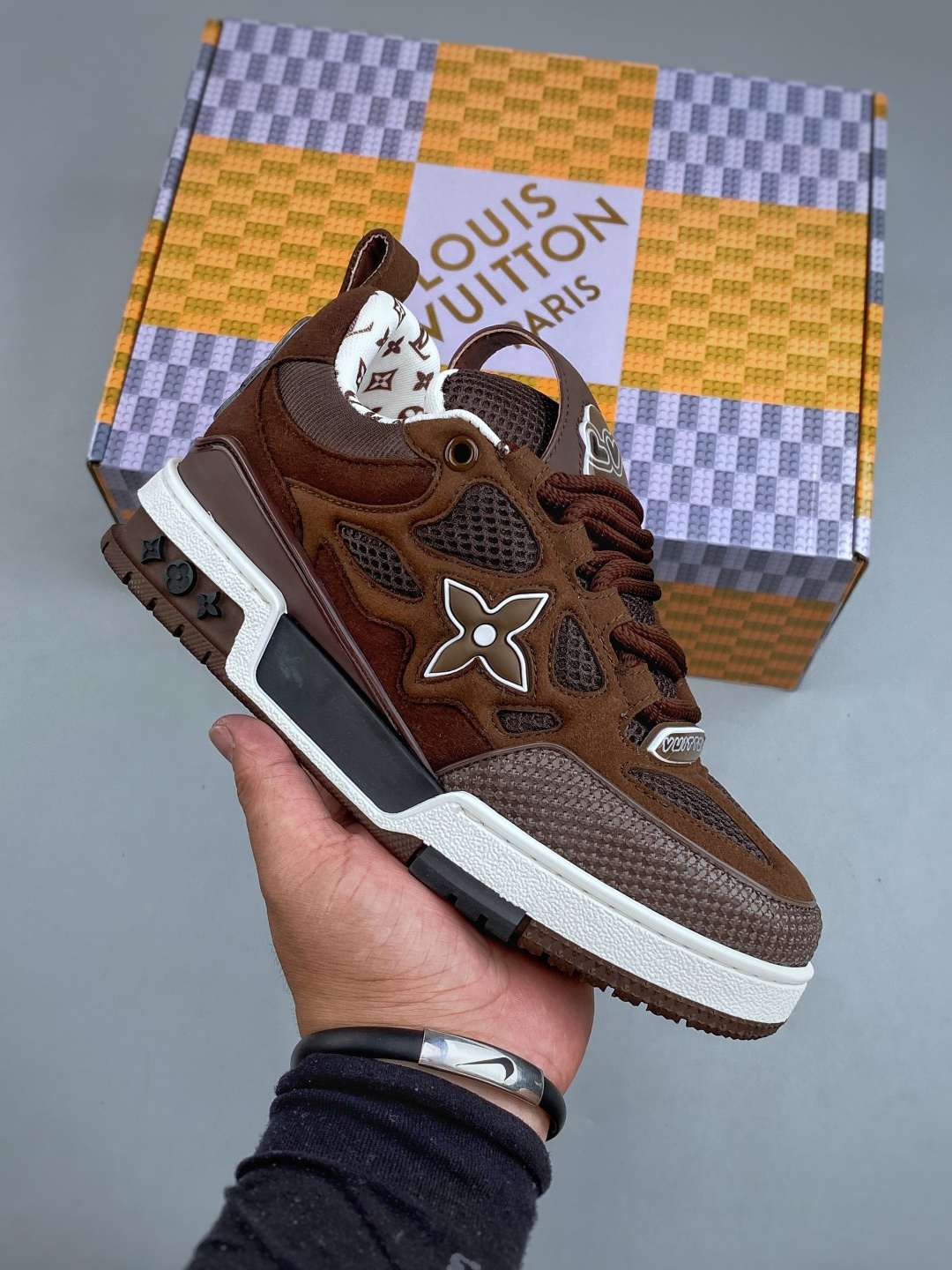 LV-路易-威登trainer 2026走秀最新款原版1：1开发复刻！！上脚非常舒适 做工精细鞋面由意大