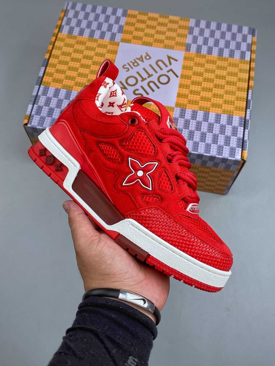LV-路易-威登trainer 2026走秀最新款原版1：1开发复刻！！上脚非常舒适 做工精细鞋面由意大