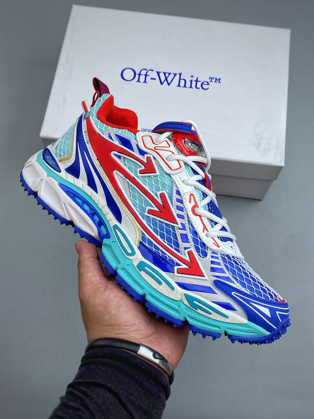 N Off-White C/O VirGil Abloh 人气单品 OW最新款情侣款跑鞋百分百原盒正确版