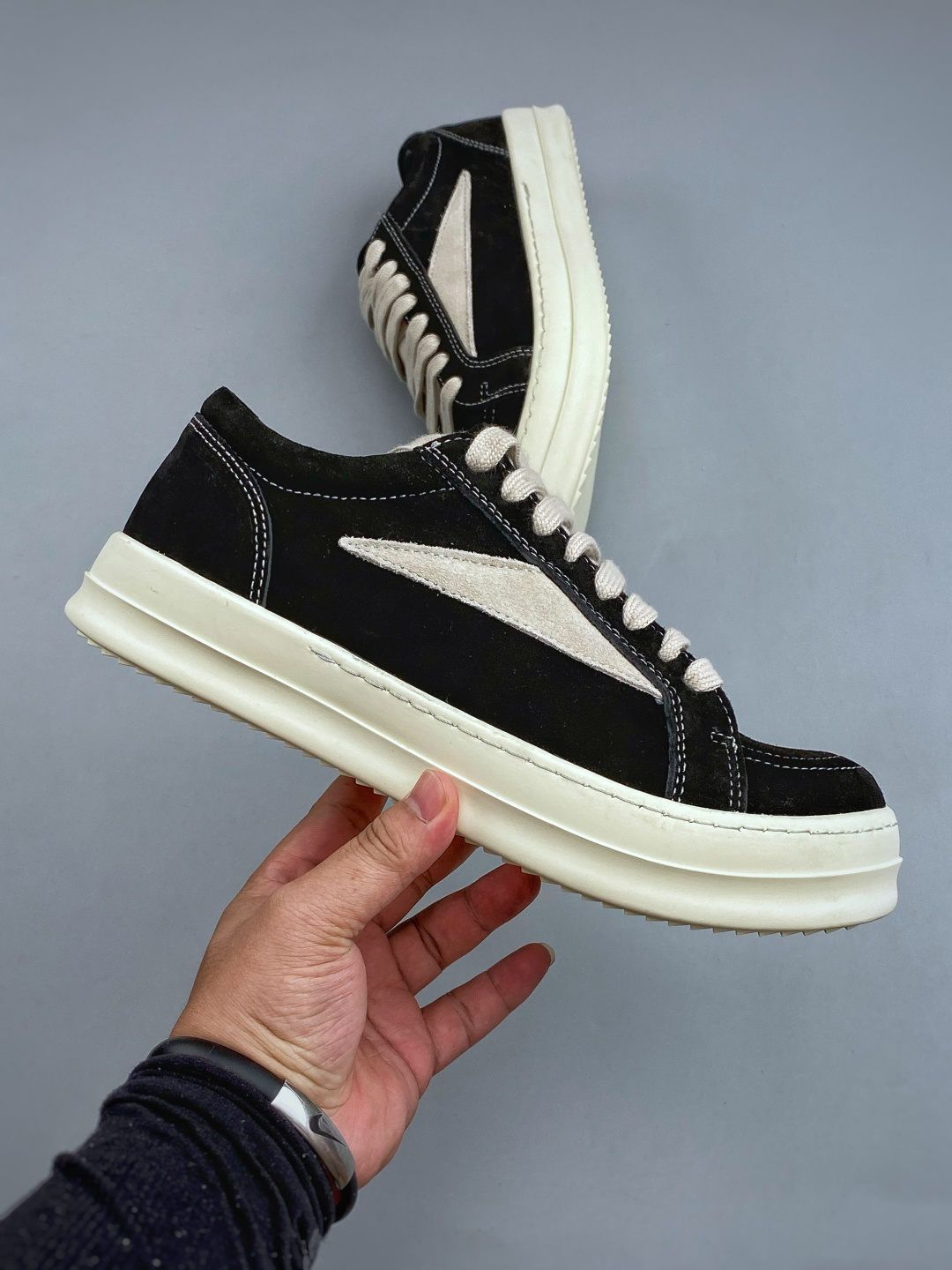 M Rick owens 瑞克 欧文斯 低帮高街休闲板鞋 尺码：36-46