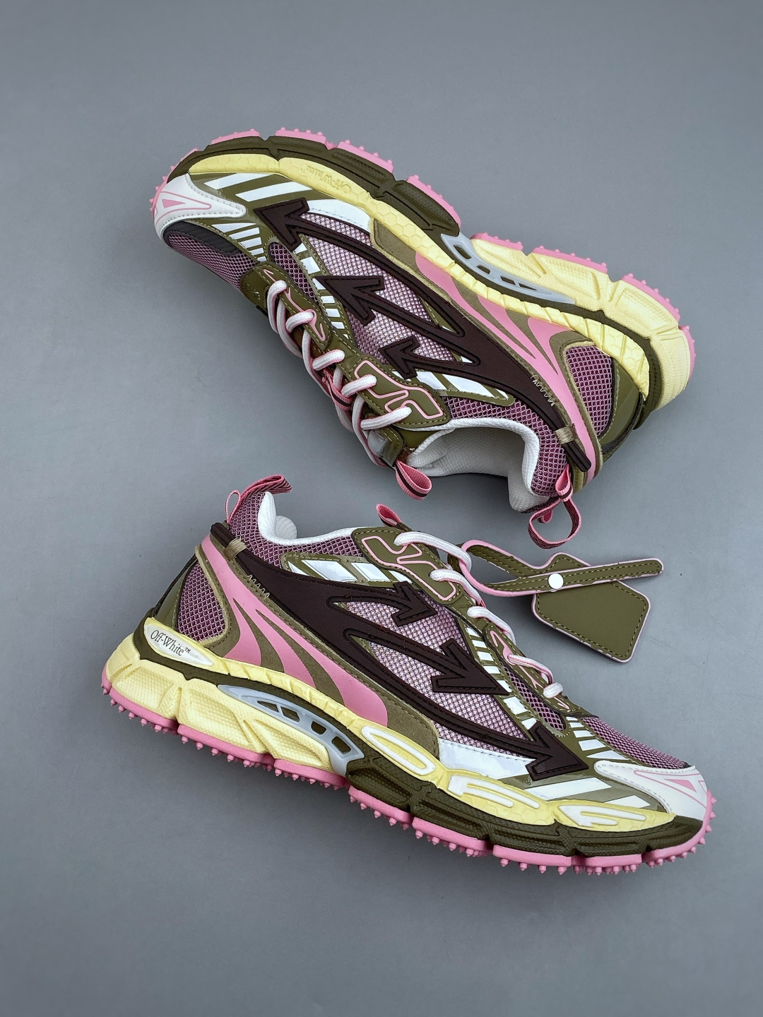 N Off-White C/O VirGil Abloh 人气单品 OW最新款情侣款跑鞋百分百原盒正确版 原楦原纸板数据