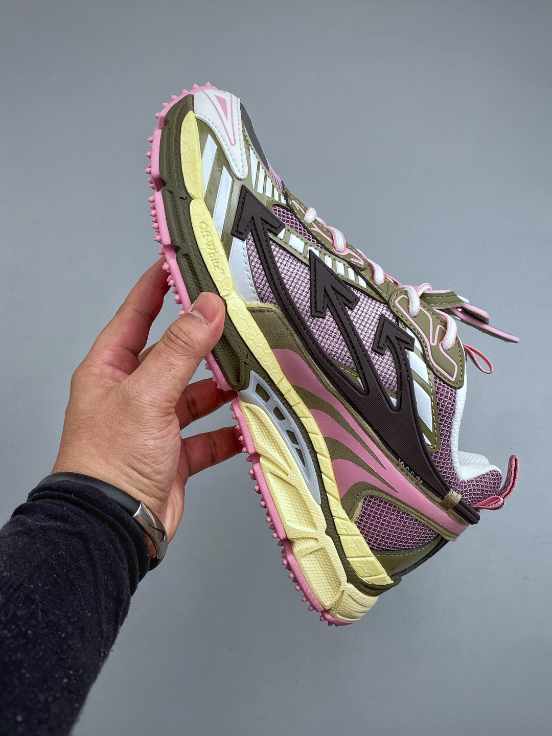 N Off-White C/O VirGil Abloh 人气单品 OW最新款情侣款跑鞋百分百原盒正确版 原楦原纸板数据
