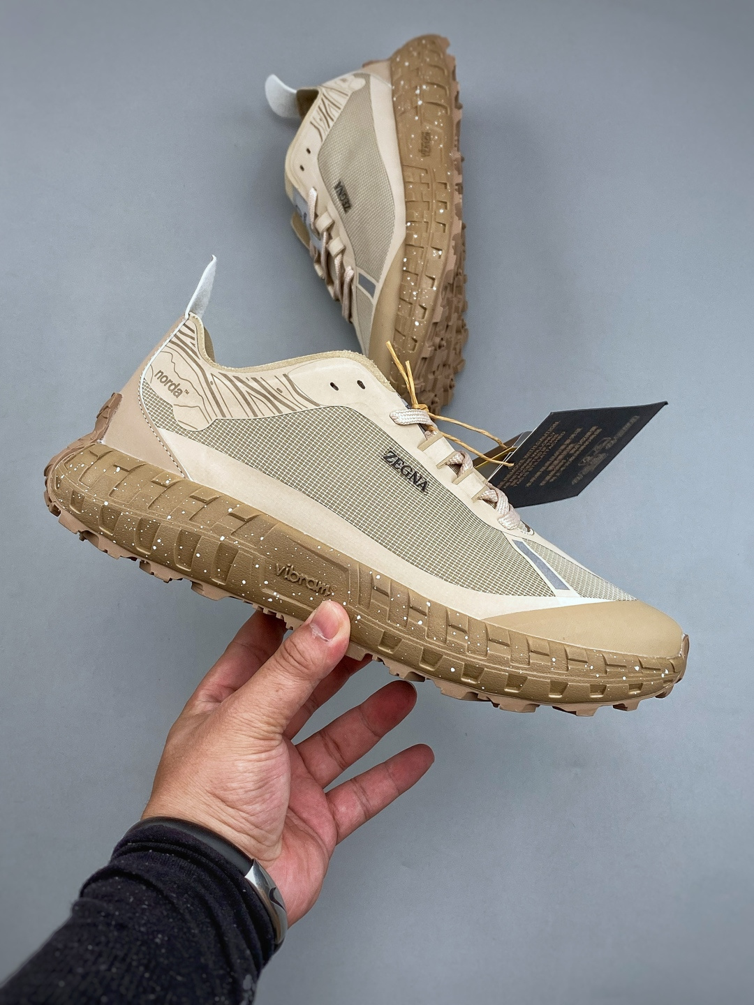 N Norda 001 Dyneema 潮流单品 舒适百搭防滑耐磨休闲跑步鞋 大地色 尺码：36-46