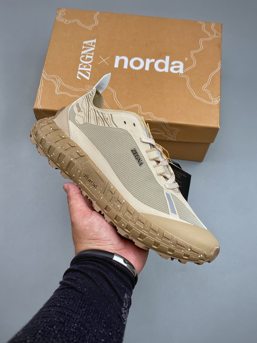 N Norda 001 Dyneema 潮流单品 舒适百搭防滑耐磨休闲跑步鞋 大地色 尺码：36-46