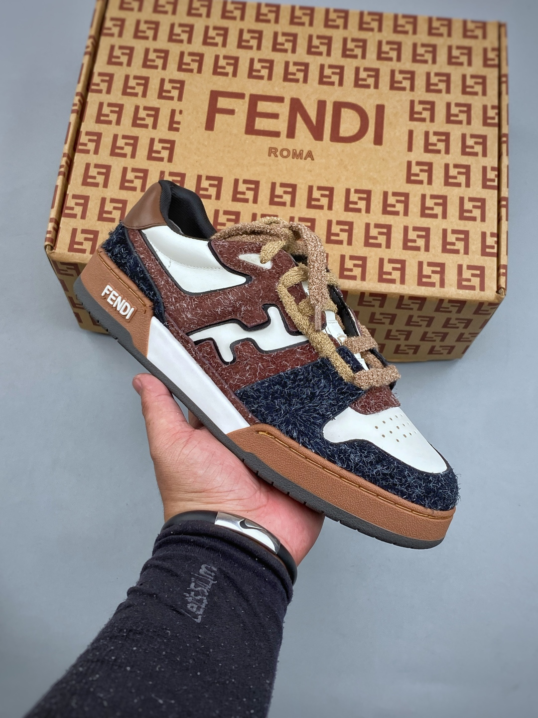 【07956】FENDI Match Low-Top Sneakers Size: 35-46