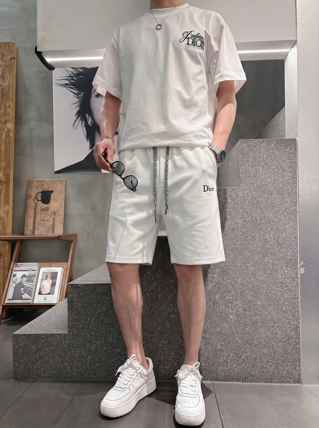 ·  迪奥 2026春夏新款男士休闲宽松短裤 五分裤 高端货简洁时尚大方定制原版进口面料简洁利落又清爽品质做工细节精美简