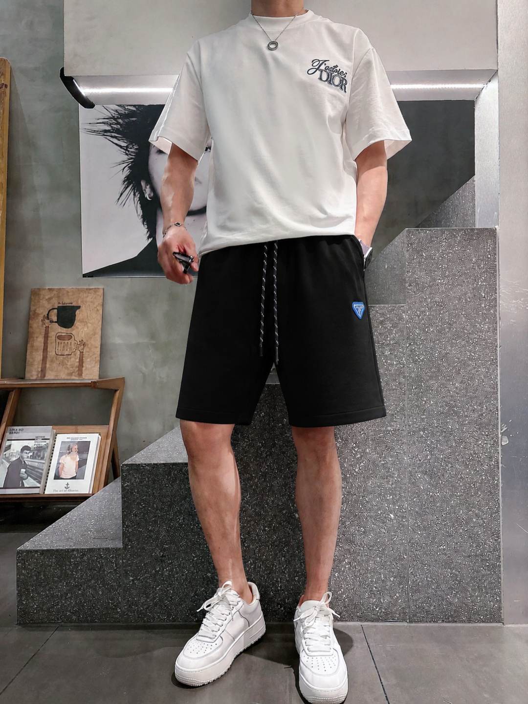 ·  普拉达 2026春夏新款男士休闲宽松短裤 五分裤 高端货简洁时尚大方定制原版进口面料简洁利落又清爽品质做工细节精美