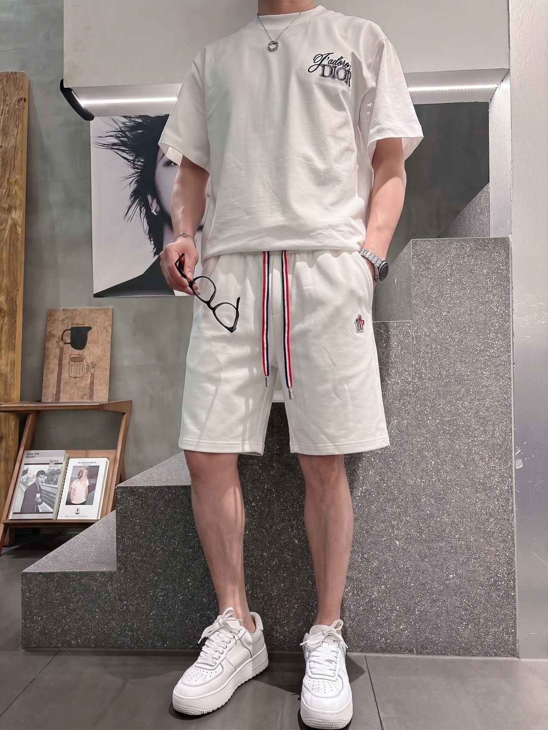 .  蒙口 2026春夏新款男士休闲宽松短裤 五分裤 高端货简洁时尚大方定制原版进口面料简洁利落又清爽品质做工细节精美简