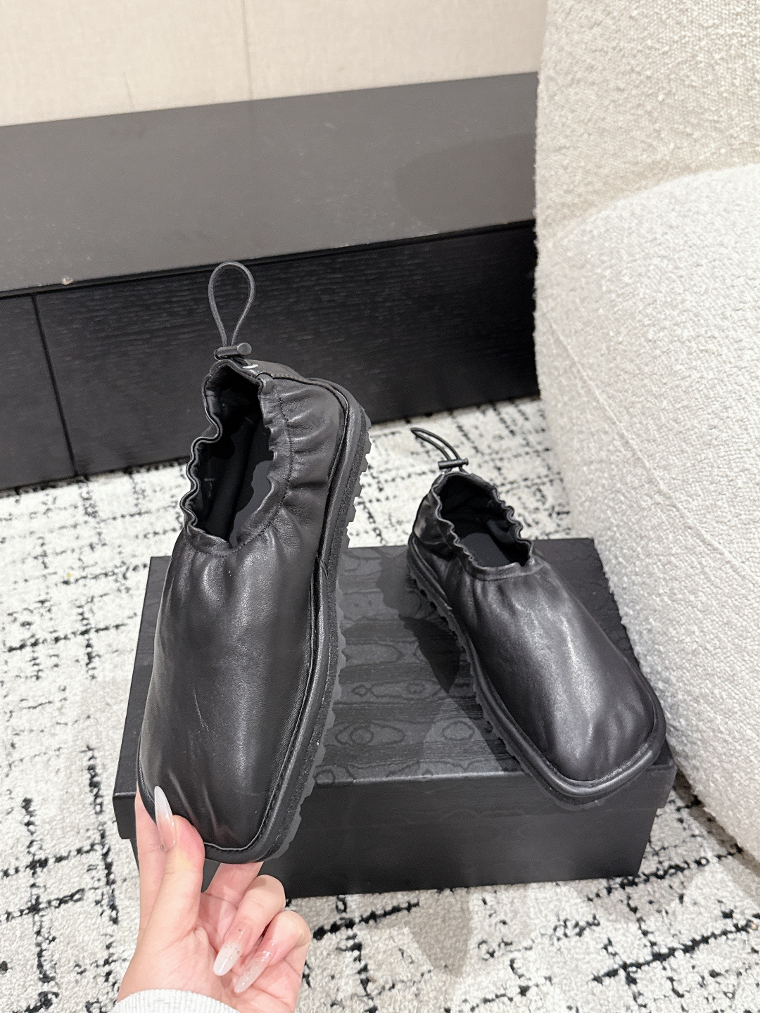 Luxurious Sheepskin Leopard Shoes by Dries Van Noten: Original Wool Fabric, Size #35-40 - 图片 4