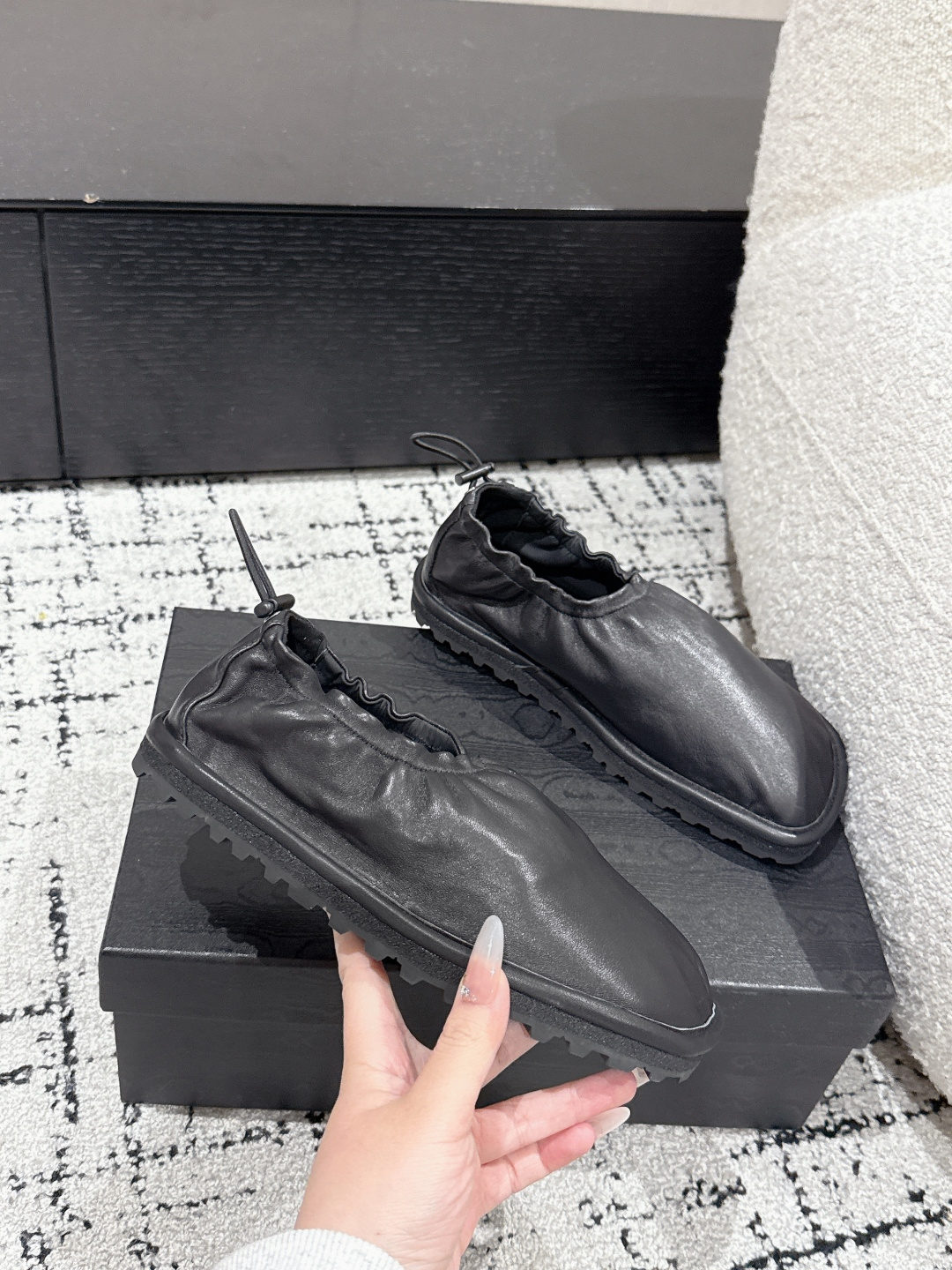 Luxurious Sheepskin Leopard Shoes by Dries Van Noten: Original Wool Fabric, Size #35-40 - 图片 5