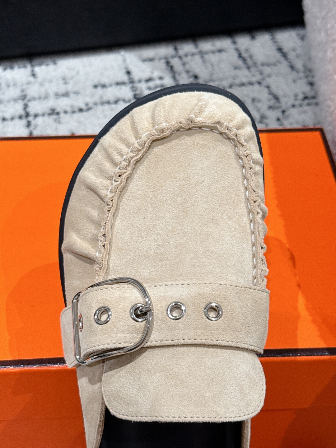 NO:232218,#Real photo details reference, half drag19860909#实拍细节参考,半拖,Women's Shoes