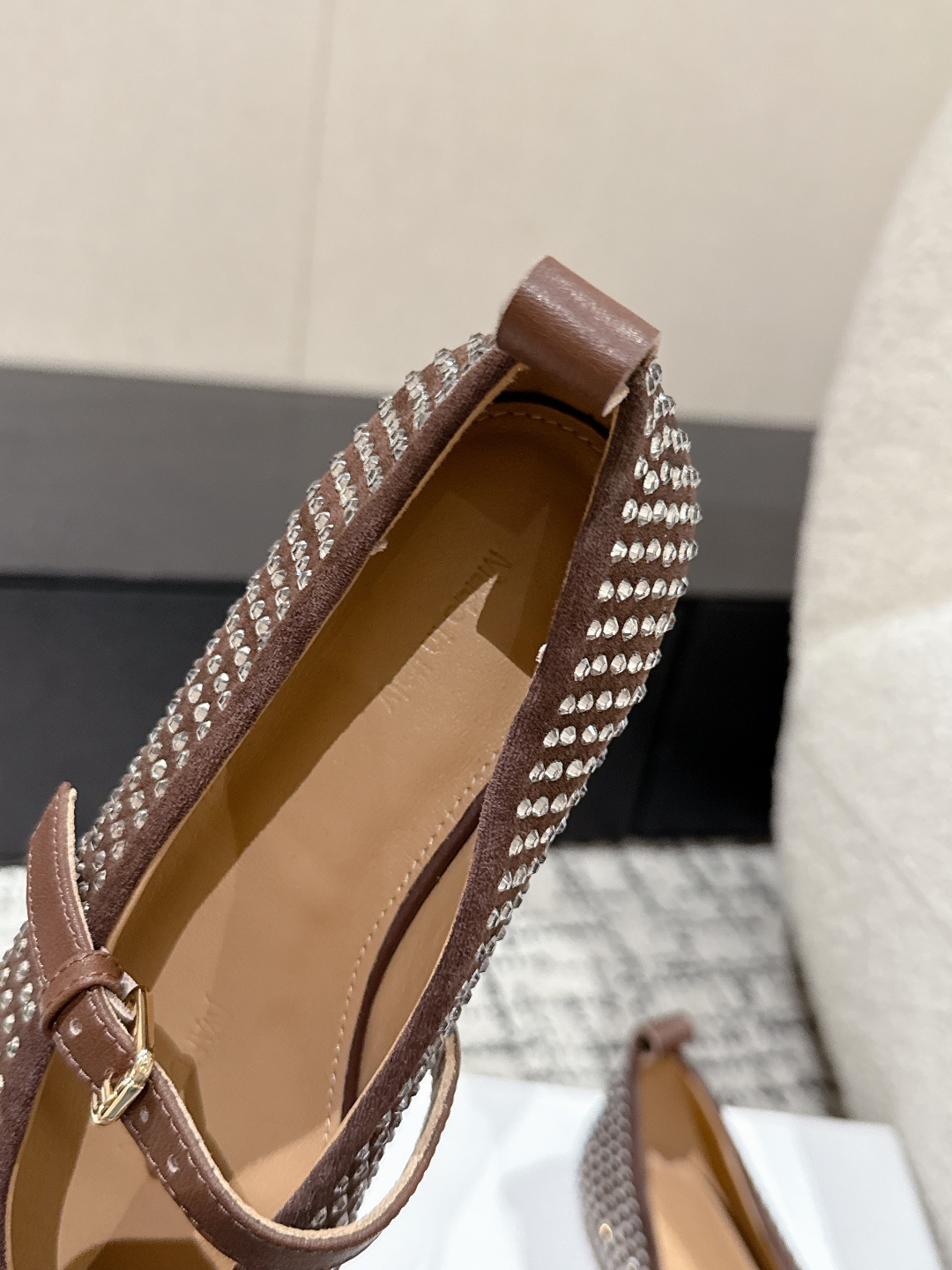 New Jwanderson 25/Spring Summer Elliptical Drilling Shoes with Velvet and Diamonds - 图片 9