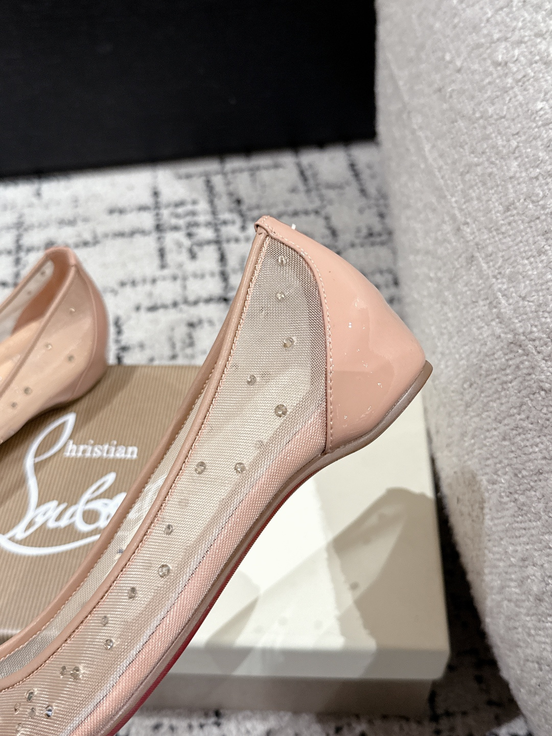 Red Bottom Ballet Shoes: Original Design with Super Flat Toe and Sheepskin Lining - 图片 8