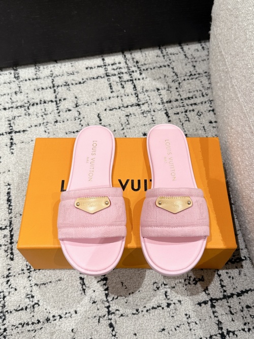 Louis Vuitton Murakami Takashi Pink Flat Slides Sandals - Women's Size 35-41 1 Louis Vuitton Murakami Takashi Pink Flat Slides Sandals - Women's Size 35-41