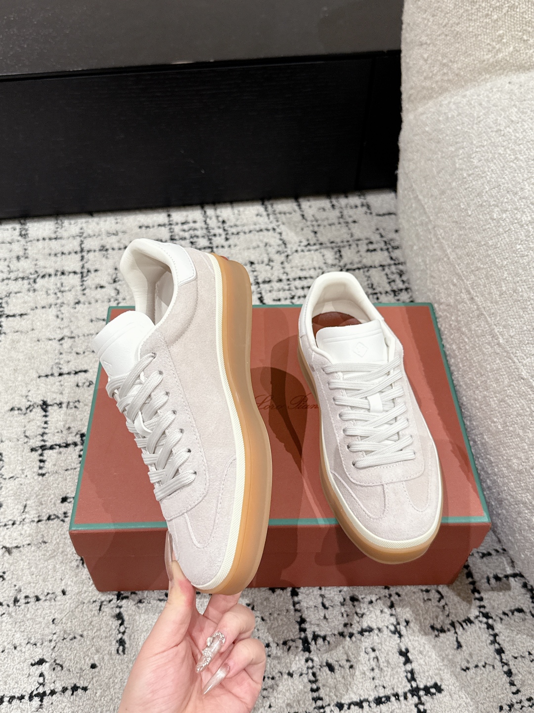 Loro Piana Tennis Walk Suede Sneakers Low-Top Casual Shoes 5 cmp i1744836466753 3835 0 3
