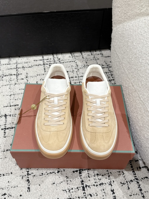Loro Piana Tennis Walk Suede Sneakers Low-Top Design, All-Season Wear 1 Loro Piana Tennis Walk Suede Sneakers Low-Top Design, All-Season Wear