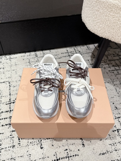 Miu Miu Retro Style Sneakers Fashionable Sport Shoes 1 Miu Miu Retro Style Sneakers Fashionable Sport Shoes