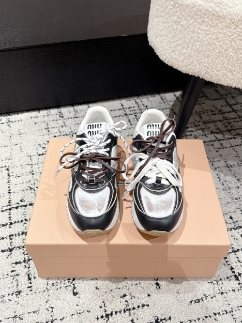 Miu Miu Women's Retro Fashion Sneakers - Comfortable & Stylish 1 Miu Miu Women's Retro Fashion Sneakers - Comfortable & Stylish